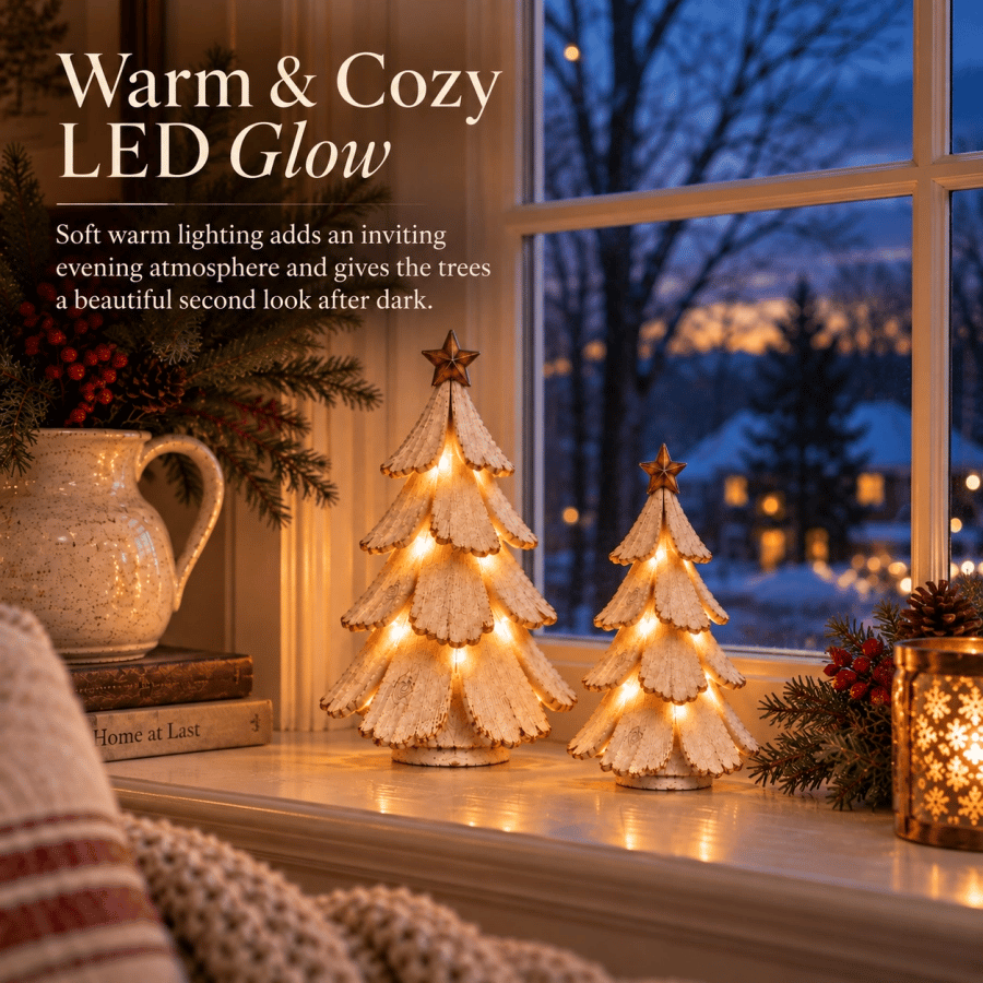 🎄✨ Vintage LED Kerstboom – Breng Nostalgie Tot Leven! 💡