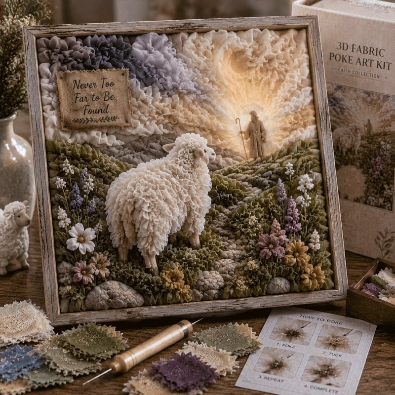 🔥 Laatste dag: 49% KORTING - ✝️ 3D-poke-art-set van christelijke stof