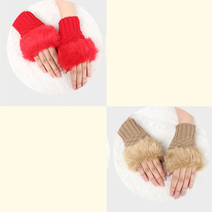 💕KOOP 1 KRIJG 1 GRATIS🔥 Fuzzy Zacht Gebreide Warme Vingerloze Handschoenen