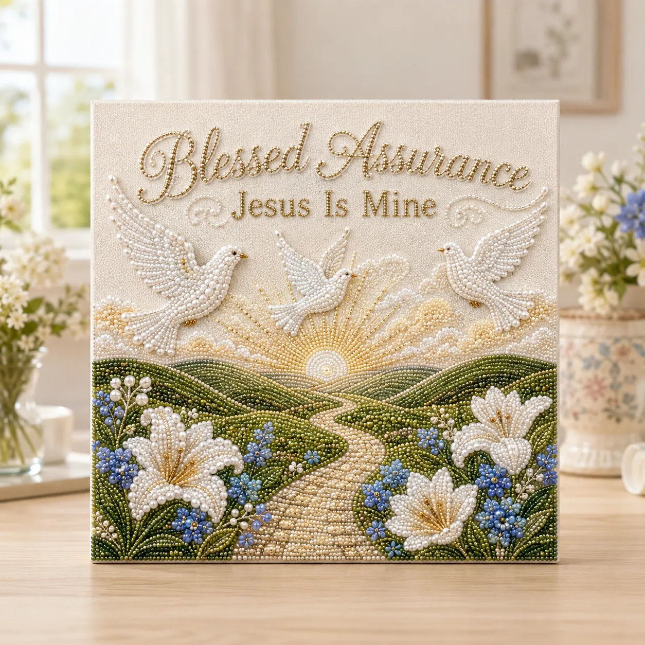 ✝️ Beginner-Friendly Sacred Hymn Pearl Art Kit Collection | Luxury Christian Hymn Artwork with Scratch-Resistant Non-Fading Pearl Beads DIY Faith-Inspired Decor 🙏✨