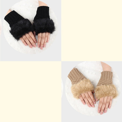 💕KOOP 1 KRIJG 1 GRATIS🔥 Fuzzy Zacht Gebreide Warme Vingerloze Handschoenen