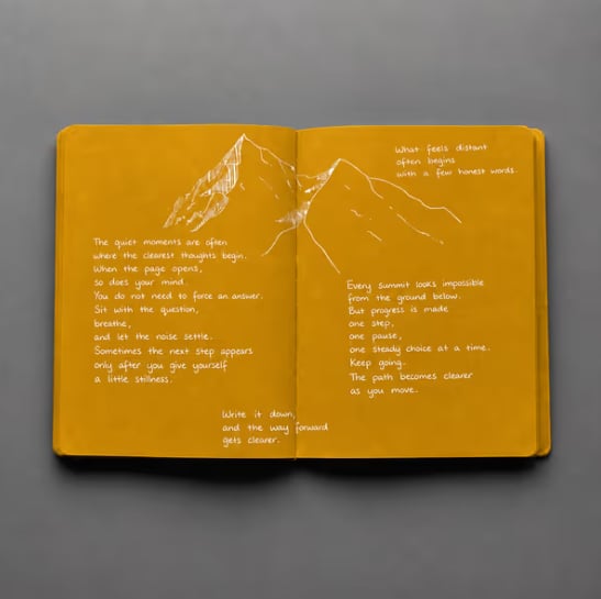 📘 Notedfy Think Blue-notitieboekje – Een andere pagina voor betere ideeën 💙