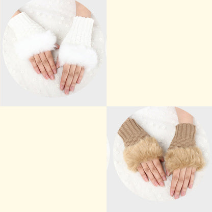 💕KOOP 1 KRIJG 1 GRATIS🔥 Fuzzy Zacht Gebreide Warme Vingerloze Handschoenen