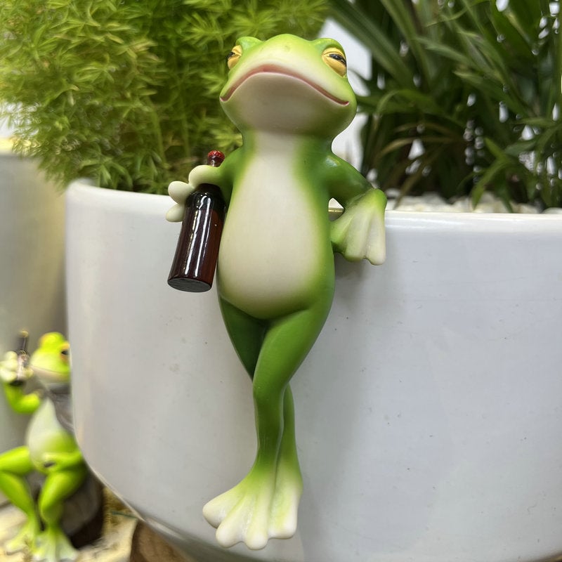 🐸Miniatuur Kikkerbeeldjes Plantdecoraties🍷