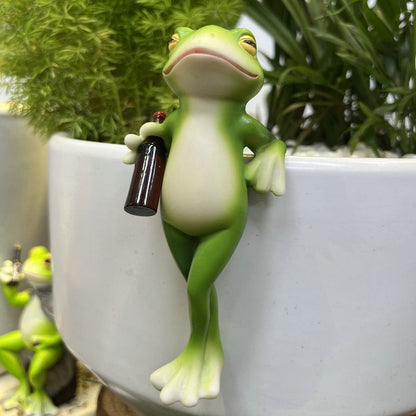🐸Miniatuur Kikkerbeeldjes Plantdecoraties🍷