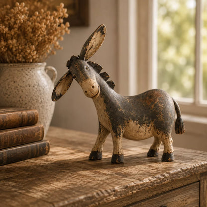 🫏 Rustieke Ezeldecoratie – Een Vleugje Boerderijcharme in Huis! 🤎