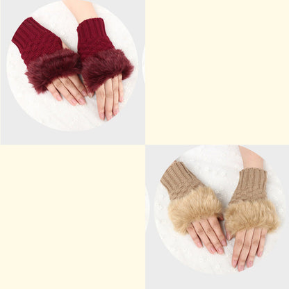 💕KOOP 1 KRIJG 1 GRATIS🔥 Fuzzy Zacht Gebreide Warme Vingerloze Handschoenen