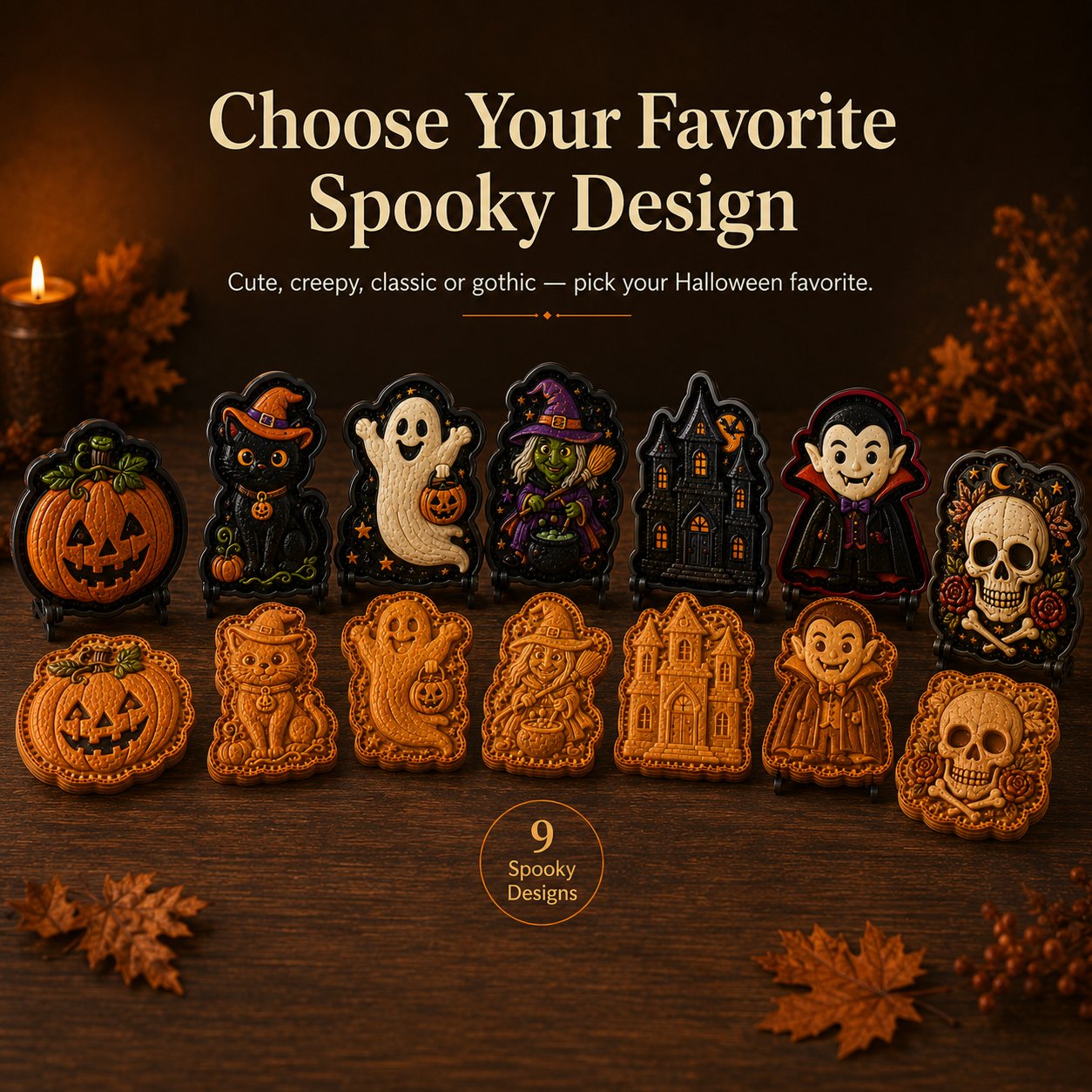 🎃 Collectie mini-taartvormpjes voor Halloween 🚚 Koop er 3 of meer en ontvang gratis verzending
