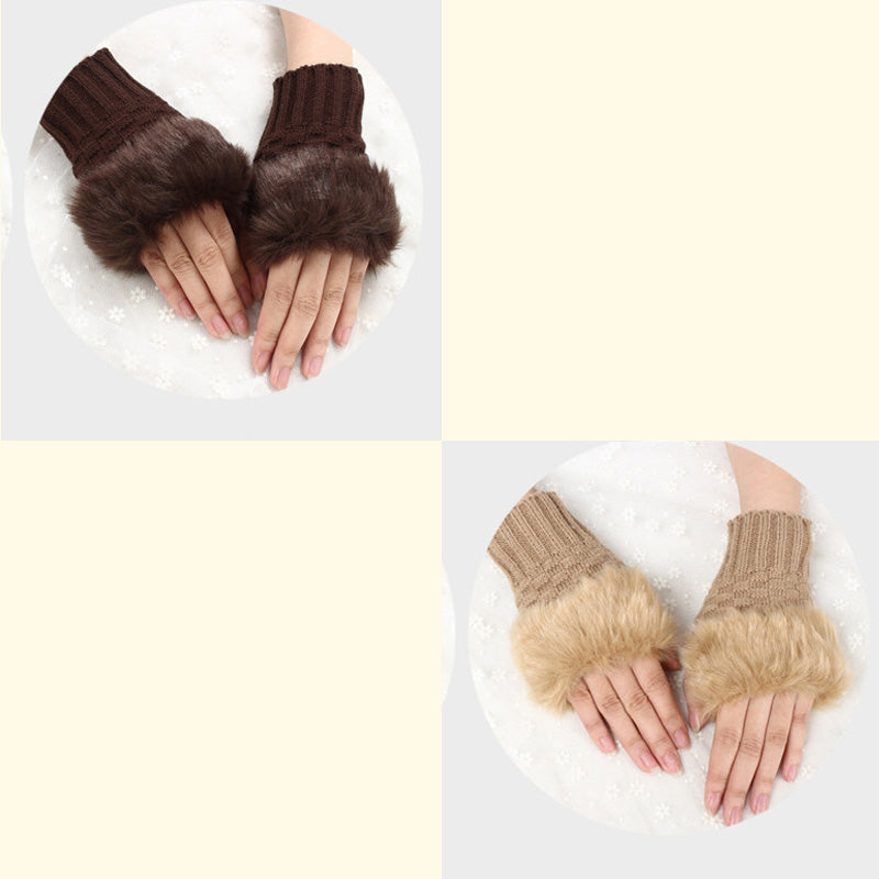 💕KOOP 1 KRIJG 1 GRATIS🔥 Fuzzy Zacht Gebreide Warme Vingerloze Handschoenen
