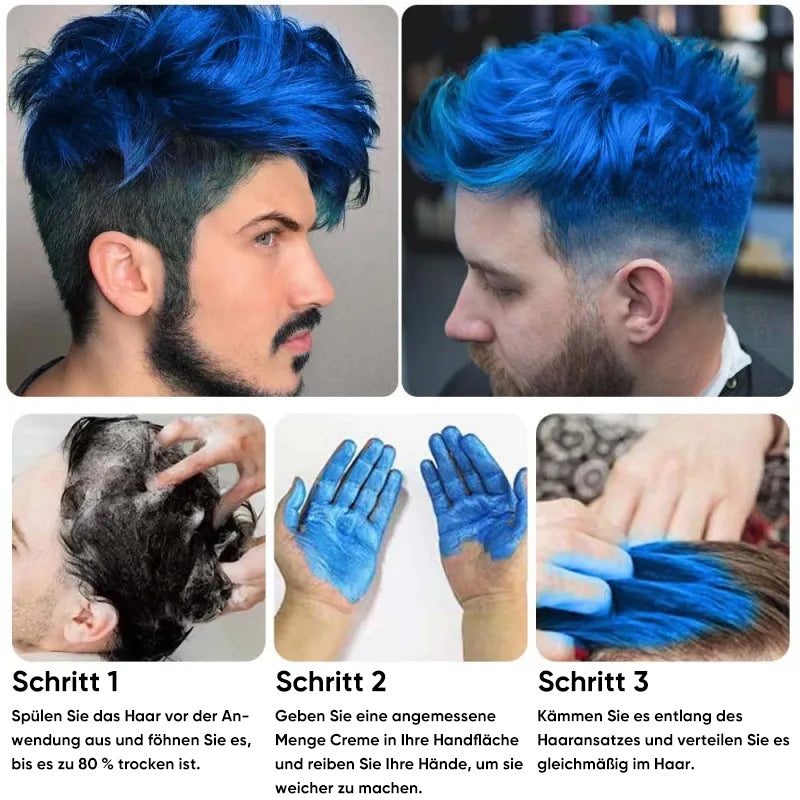 Kleurrijke haarwax