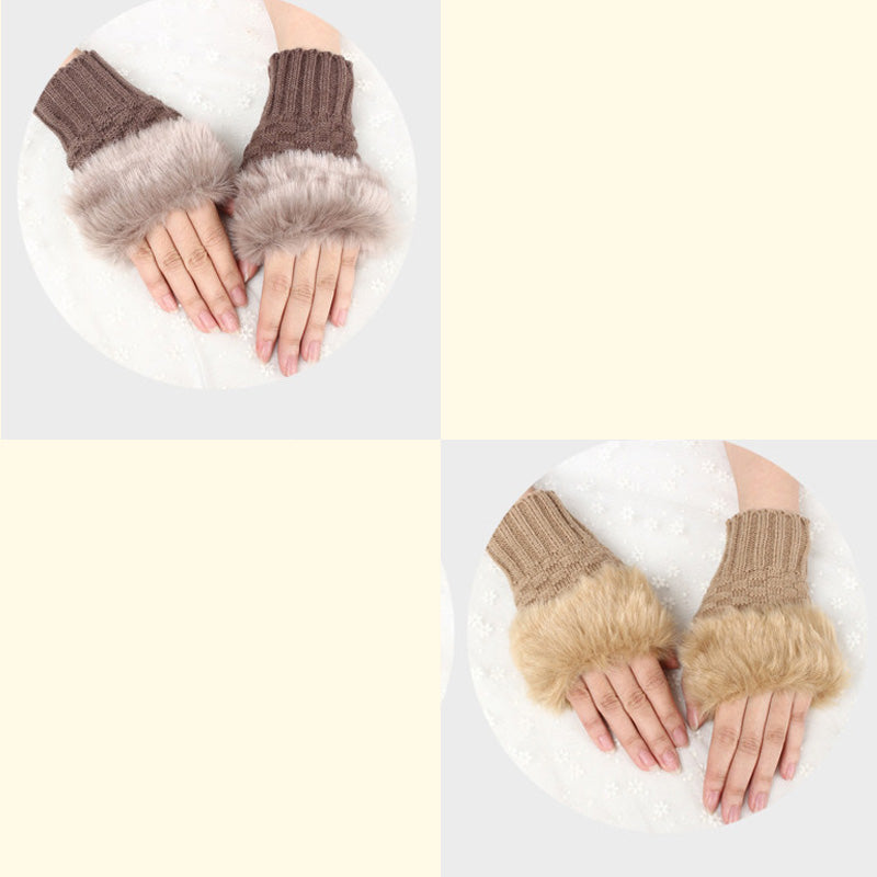 💕KOOP 1 KRIJG 1 GRATIS🔥 Fuzzy Zacht Gebreide Warme Vingerloze Handschoenen