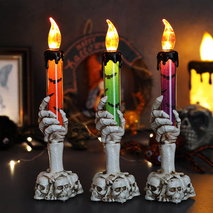 🕯️LED-kaarsdecoratie in de vorm van een spookhand voor Halloween