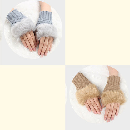 💕KOOP 1 KRIJG 1 GRATIS🔥 Fuzzy Zacht Gebreide Warme Vingerloze Handschoenen