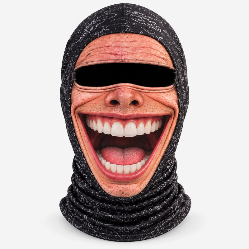 😂❄️ Grappig gezichtsmasker voor ski's – Hilarische bivakmuts voor de winter en het skiën !🎿