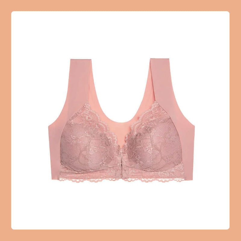 Voorste knoop dunne beha kant sexy lingerie