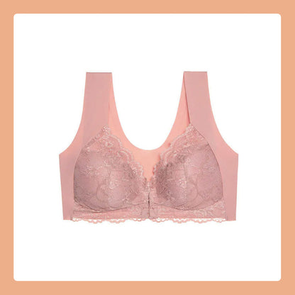 Voorste knoop dunne beha kant sexy lingerie