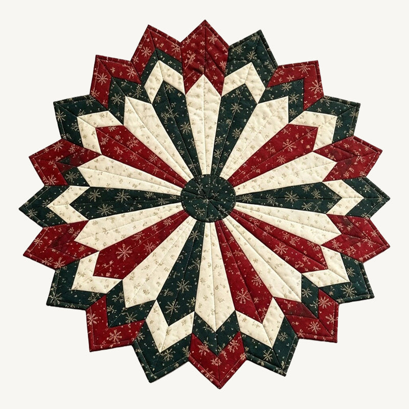 🎄🌺 Kerst Bloem Placemat – Houd Je Tafel Mooi & Droog!