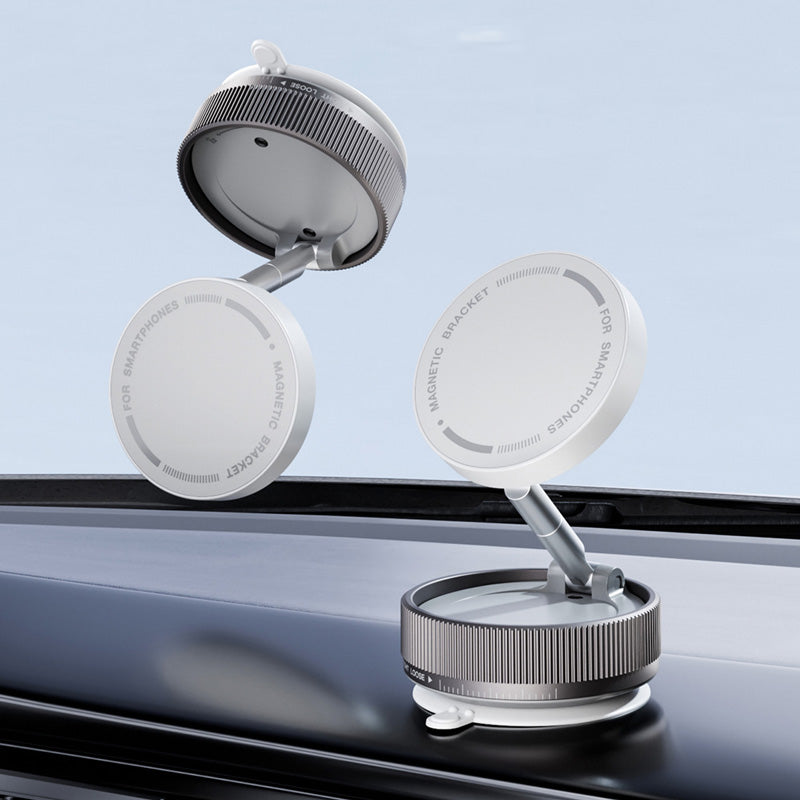 🚗📱Magnetische Telefoonhouder, Zuigende Autotelefoonhouder, Vacuüm Telefoonhouder met Eén-Step-Slot