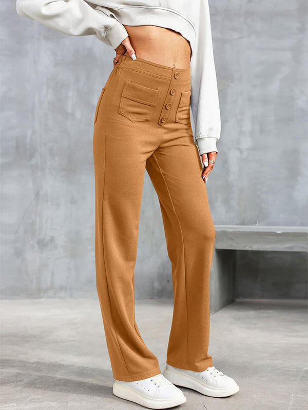 29% UIT ⏳ Hoge elastische broek met meerdere zakken