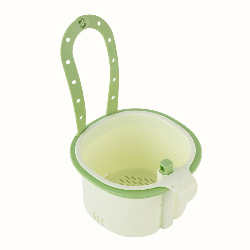 🧺🚰 Hangend gootsteen-afdruipmandje met openklapbare bodem 🥬✨
