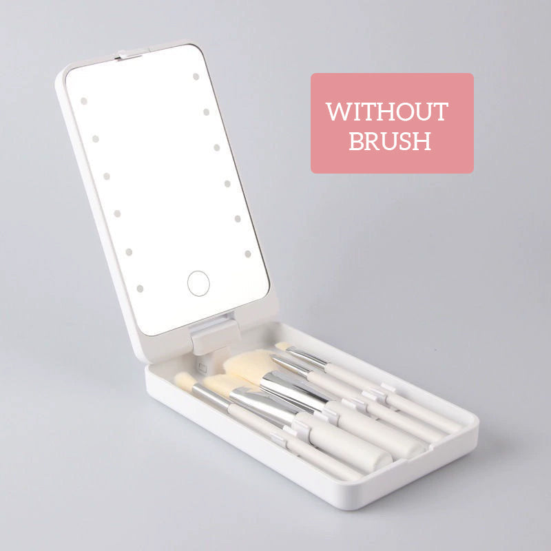 Draaibare LED make-updoos vouwspiegel