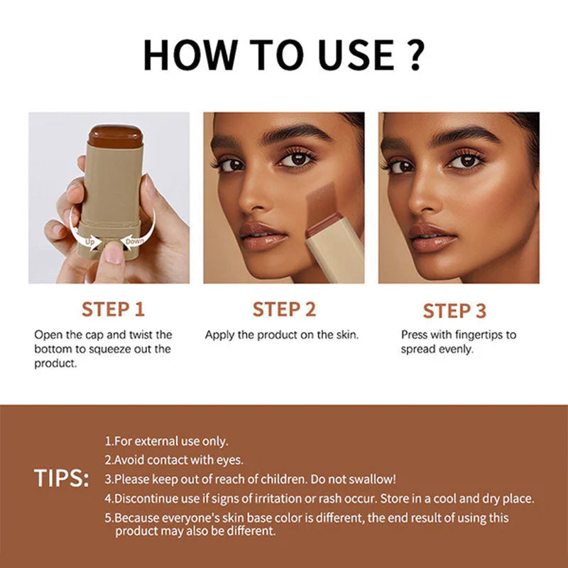 🎉Hete verkoop 🔥Foundation Stick Beauty Balm Serum Verhoogde Huidtint