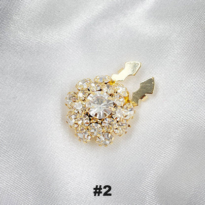 Gebloemde diamanten mouwknopen