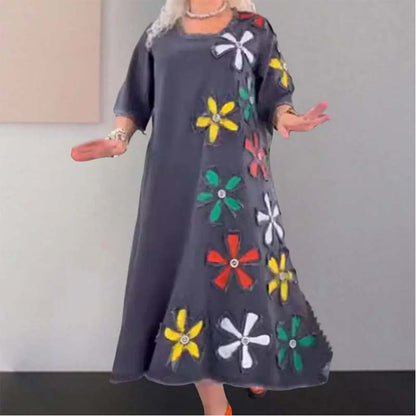 🔥2025 Nieuwe aankomst🌸Casual rok met ronde halslijn