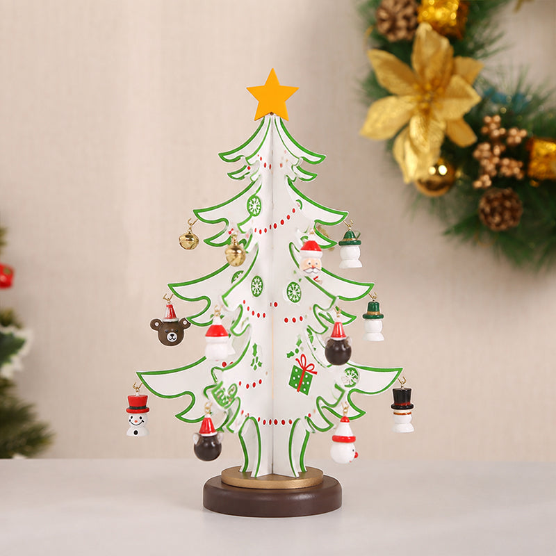 🎄 Zelfgemaakte houten kerstboomversiering