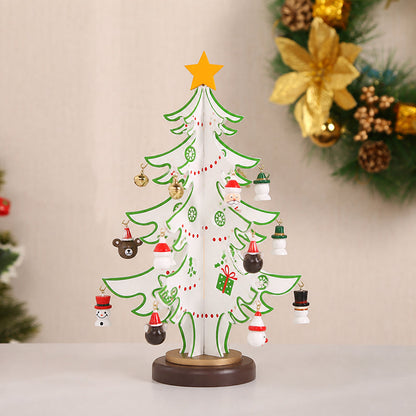 🎄 Zelfgemaakte houten kerstboomversiering