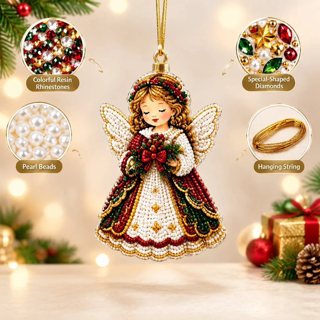 🎄Kerstversiering van acryl met strasssteentjes, sprankelende DIY-kerstdecoratie