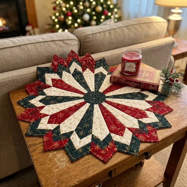 🎄🌺 Kerst Bloem Placemat – Houd Je Tafel Mooi & Droog!