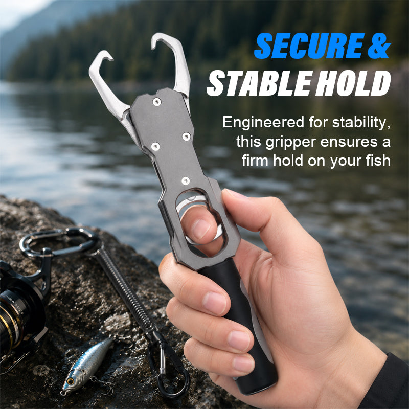 🐟 Professionele Aluminium Visgrijper – Veilig Vastpakken & Direct Wegen! 🎣✨