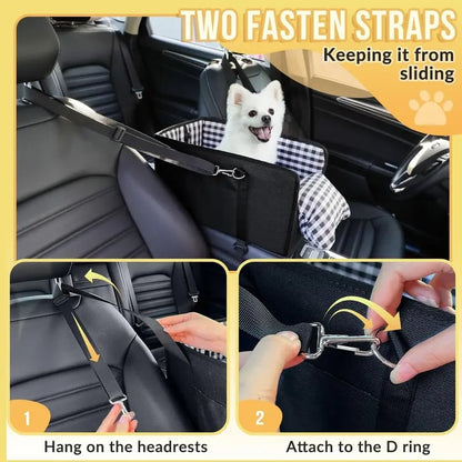 🔥2026 HOT SALE 50% KORTING – Onmisbare autostoel voor honden voor op de middenconsole – Boosterzitje voor kleine huisdieren dat angst verlicht🐶🚗