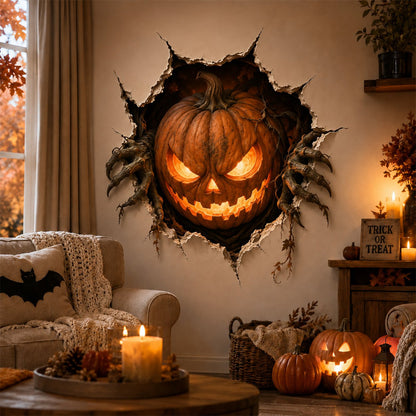 🎃👻 Halloween 3D Muursticker – Laat je Muur Tot Leven Komen! 🕷️