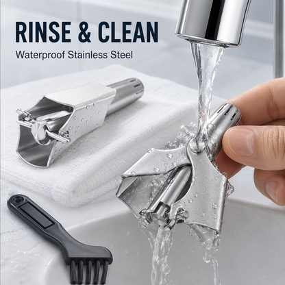 ✂️ Handmatige neushaartrimmer – Nauwkeurig trimmen. Geen batterij nodig.