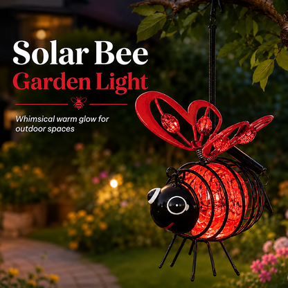 🐝Hangende bijenlamp op zonne-energie voor buiten – Het perfecte cadeau voor moeders die van planten houden, of eigenlijk voor iedereen die je een glimlach bezorgt❤️