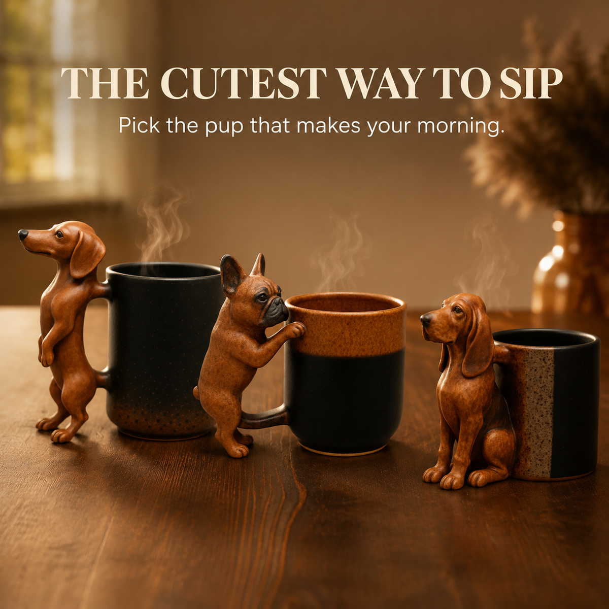 🐶☕ Handgemaakte Teckel Mok – Elke Mok Is Uniek!