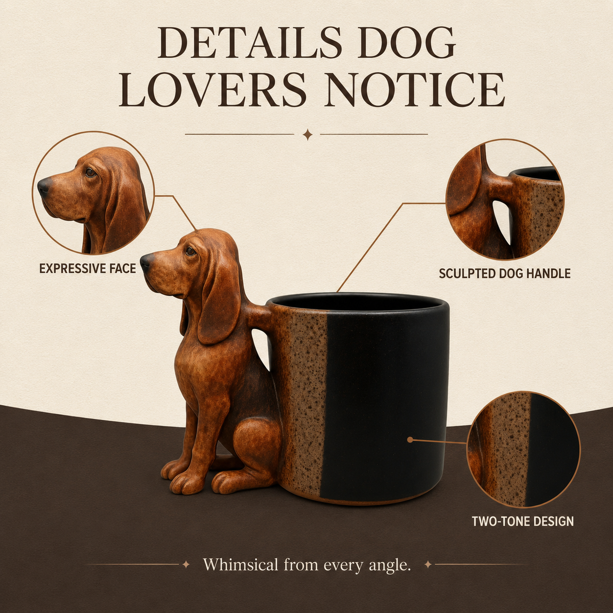 🐶☕ Handgemaakte Teckel Mok – Elke Mok Is Uniek!