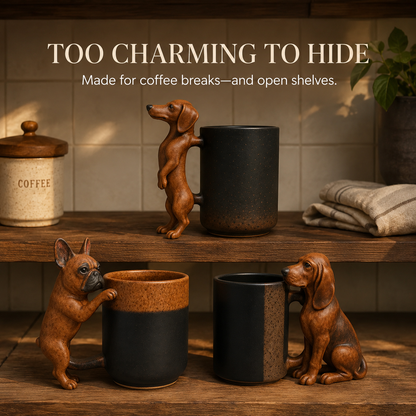 🐶☕ Handgemaakte Teckel Mok – Elke Mok Is Uniek!