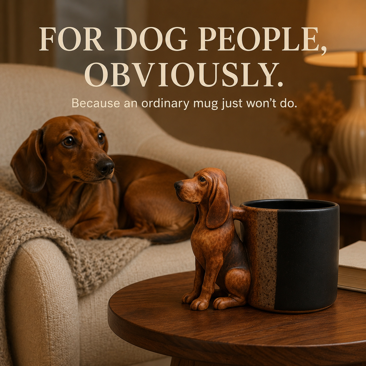 🐶☕ Handgemaakte Teckel Mok – Elke Mok Is Uniek!