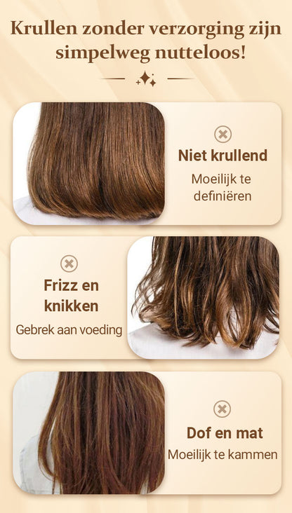 🔥2025 hete verkoop🔥Langdurig stylingvolume hydraterende elasticiteitverhogende crème voor krullend haa