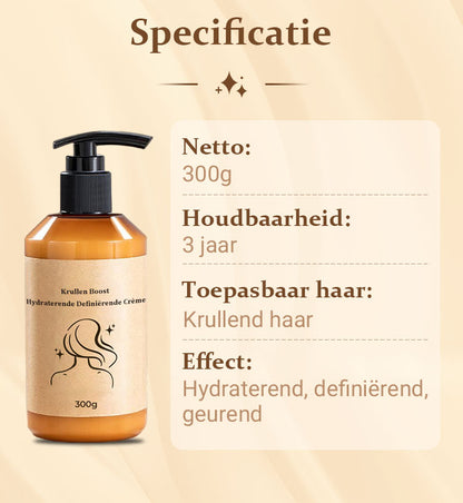 🔥2025 hete verkoop🔥Langdurig stylingvolume hydraterende elasticiteitverhogende crème voor krullend haa