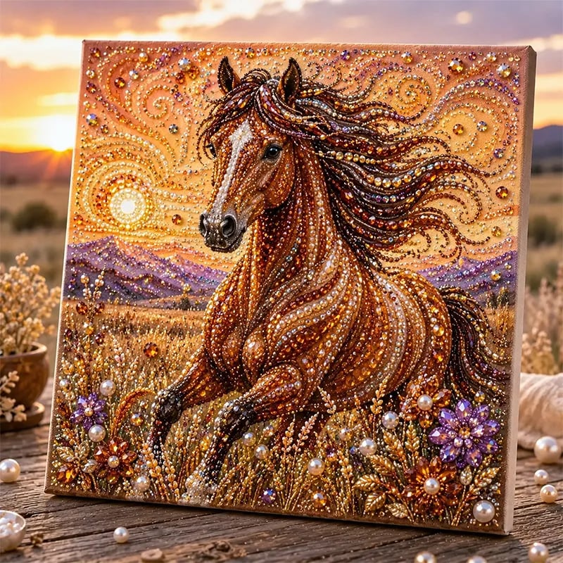 🔥 Laatste dag: 49% KORTING - 🦉✨DIY-set ‘Enchanted Animal Pearl Art’ – 🎨Ontspannend knutselproject om prachtige kunstwerken met dieren te maken (📦Koop er 2 en ontvang gratis verzending)