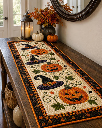 🎃 Halloween-tafelkleed met quiltpatroon – gezellige herfstdecoratie in een handomdraai