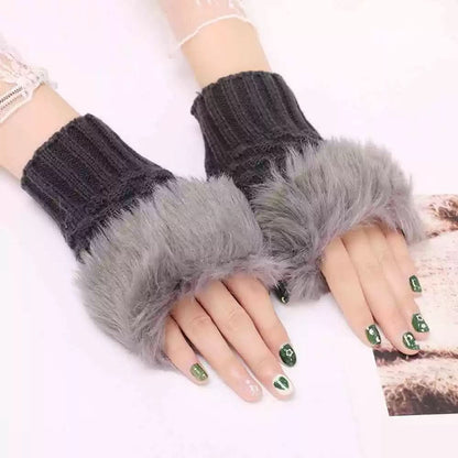 💕KOOP 1 KRIJG 1 GRATIS🔥 Fuzzy Zacht Gebreide Warme Vingerloze Handschoenen