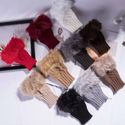 💕KOOP 1 KRIJG 1 GRATIS🔥 Fuzzy Zacht Gebreide Warme Vingerloze Handschoenen