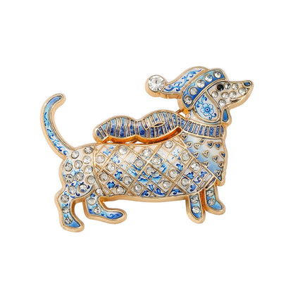 🐶 Broche met teckel in beperkte oplage | Schattige teckel-speld