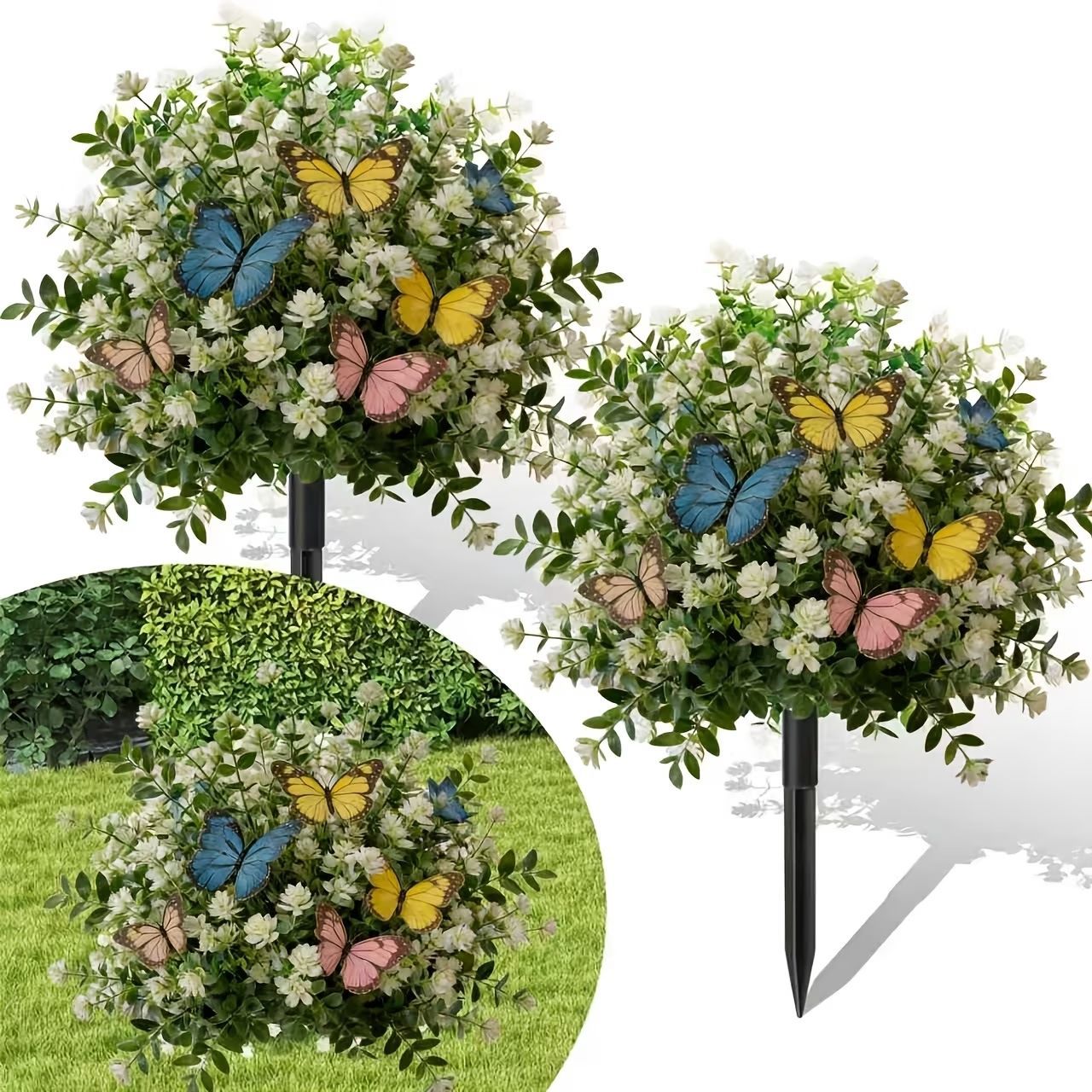 🌸Kunstbomen in potten met grondpennen