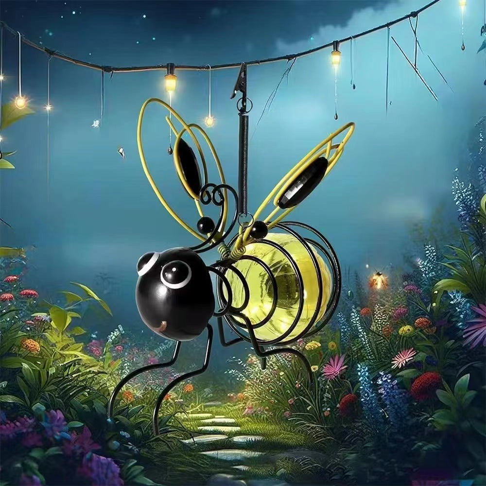 🐝Hangende bijenlamp op zonne-energie voor buiten – Het perfecte cadeau voor moeders die van planten houden, of eigenlijk voor iedereen die je een glimlach bezorgt❤️